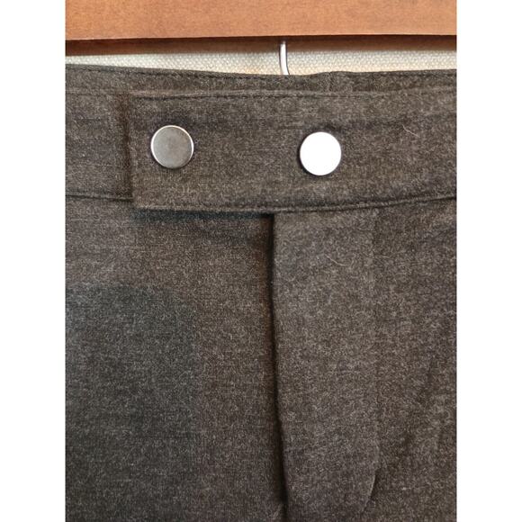 Vince Pants Women 4 Dark Gray Front Zipper Skinny Lounge Stretch Pockets Classic - Picture 4 of 9